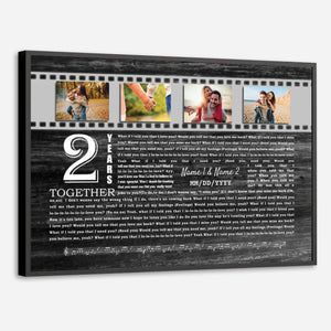 Celebrate 2 Years of Love Poster – Personalized Designs for Your Special Day - 89Prints