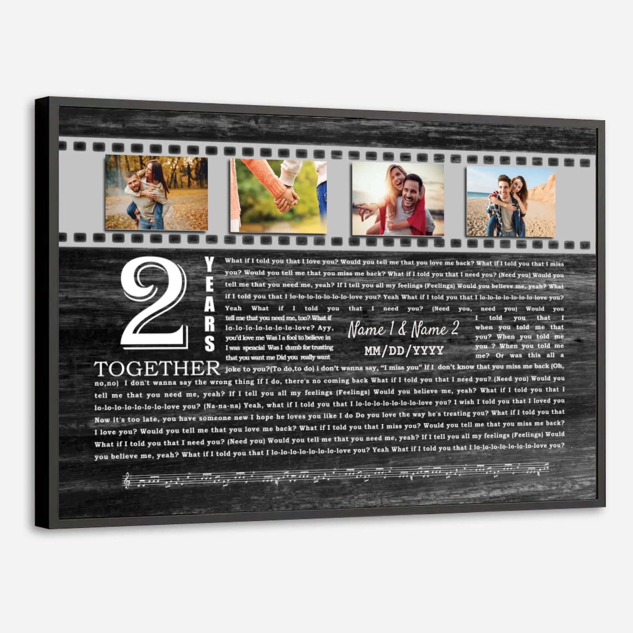 Celebrate 2 Years of Love Poster – Personalized Designs for Your Special Day - 89Prints
