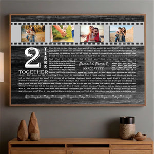 Celebrate 2 Years of Love Poster – Personalized Designs for Your Special Day - 89Prints