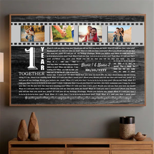 1 Year Together – A Journey of Love and Memories - 89Prints