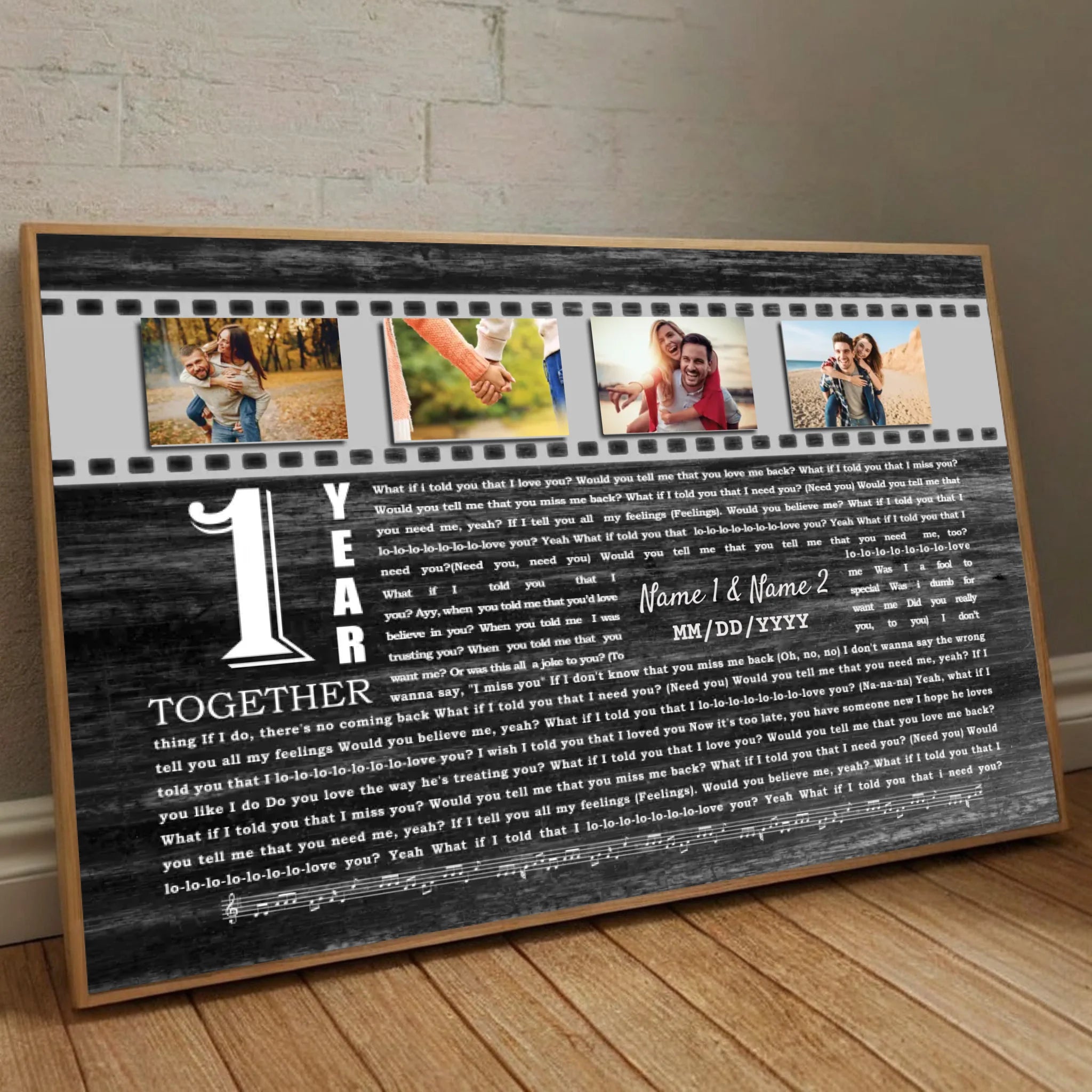 1 Year Together – A Journey of Love and Memories - 89Prints