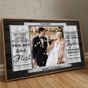 Together in God’s Grace – Personalized Christian Wedding Gift with Your Names and Date - 89Prints