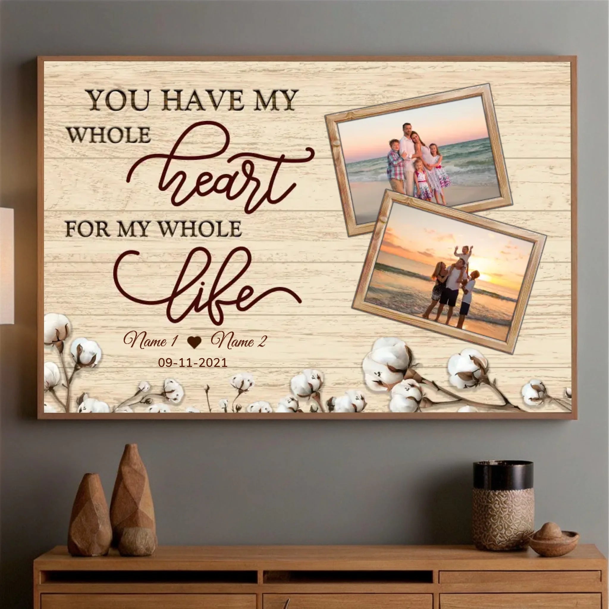 Whole Heart, Whole Life – A Personalized Family Photo Gift - 89Prints