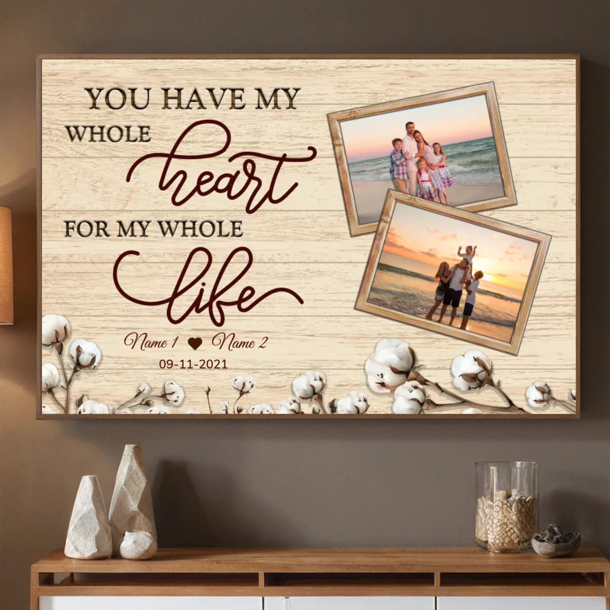 Whole Heart, Whole Life – A Personalized Family Photo Gift - 89Prints