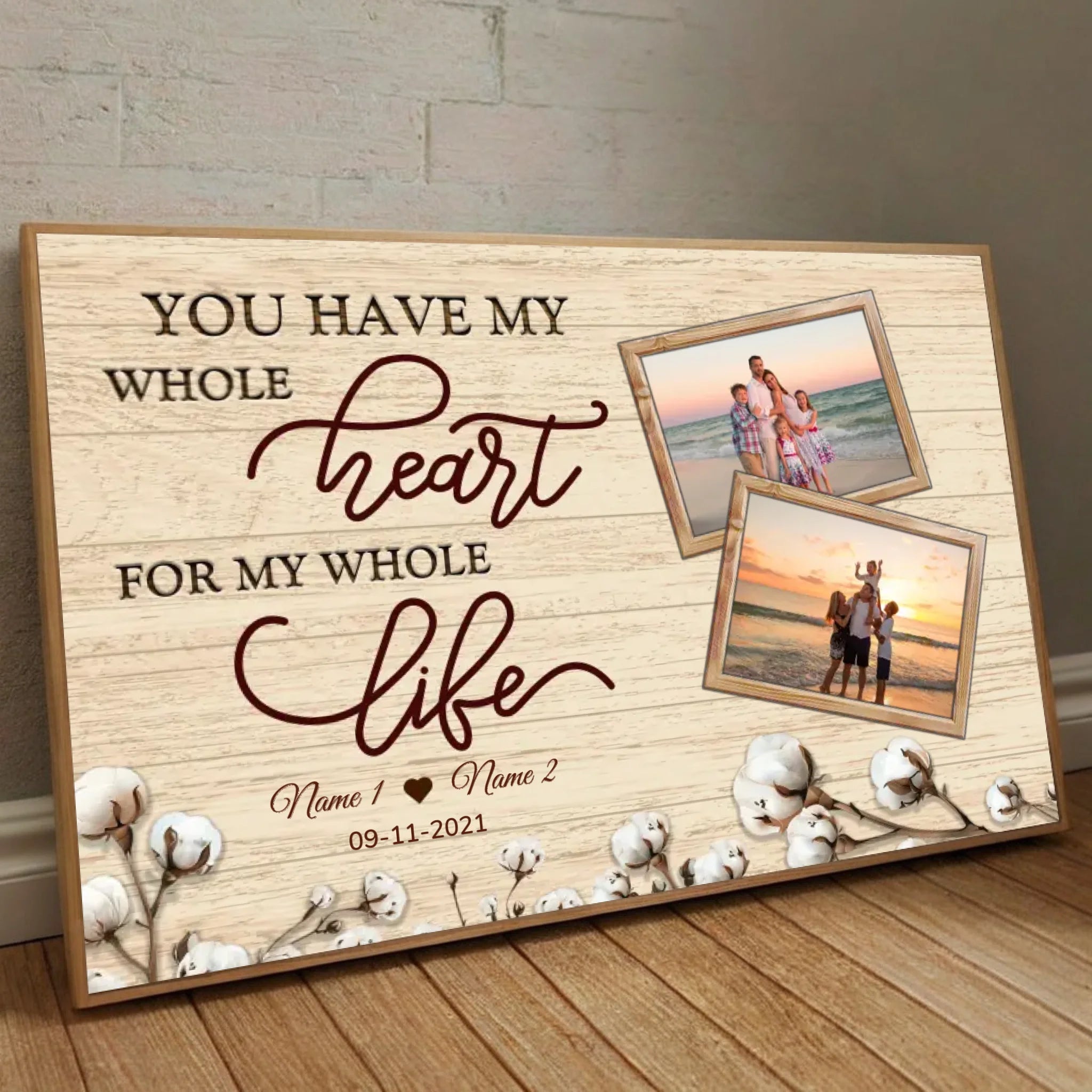 Whole Heart, Whole Life – A Personalized Family Photo Gift - 89Prints