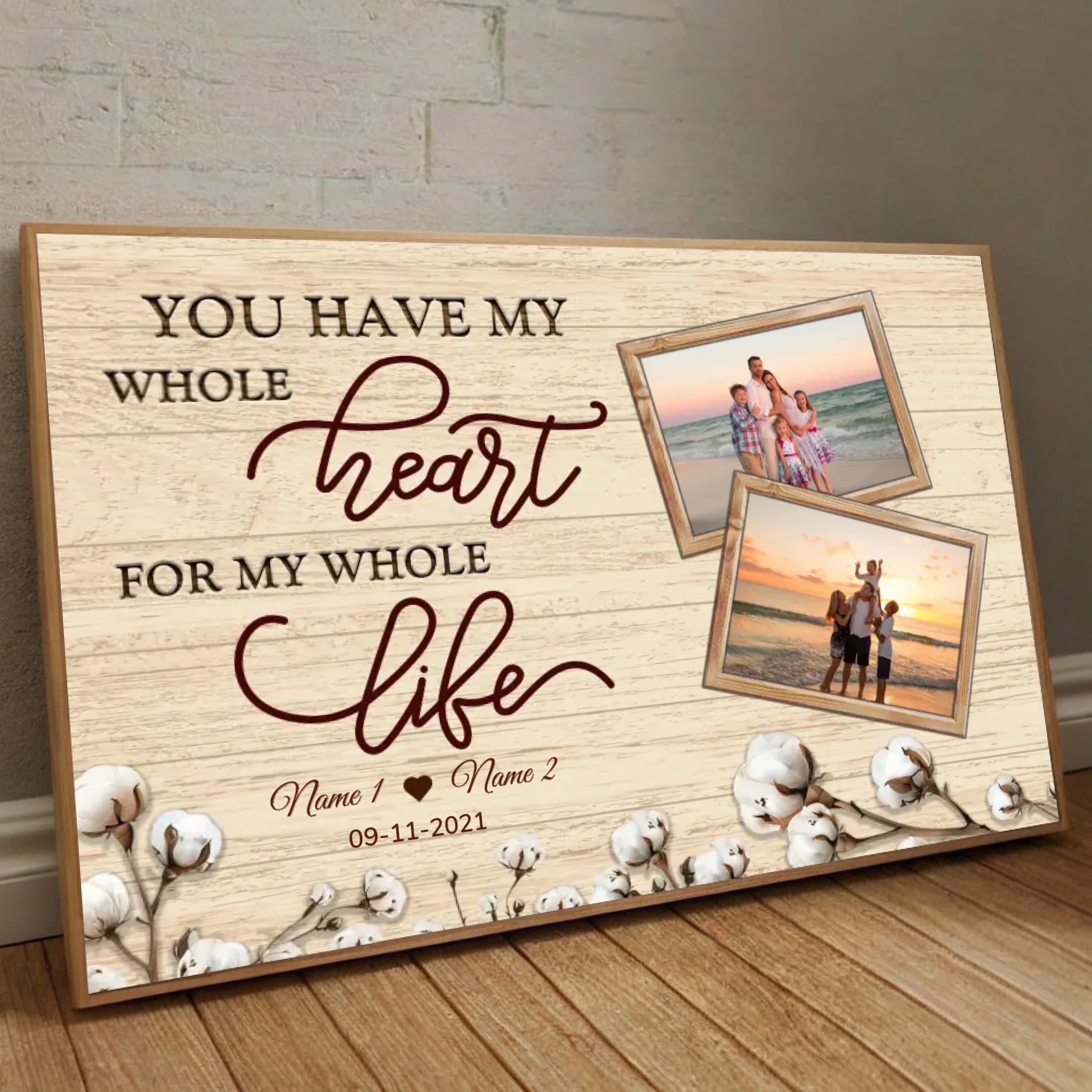 Whole Heart, Whole Life – A Personalized Family Photo Gift - 89Prints