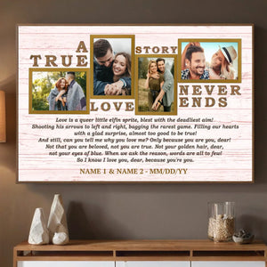A True Love Story – Personalized Romantic Wall Art for Couples - 89Prints