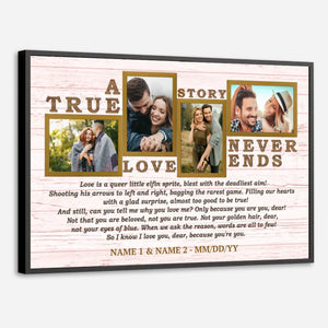 A True Love Story – Personalized Romantic Wall Art for Couples - 89Prints
