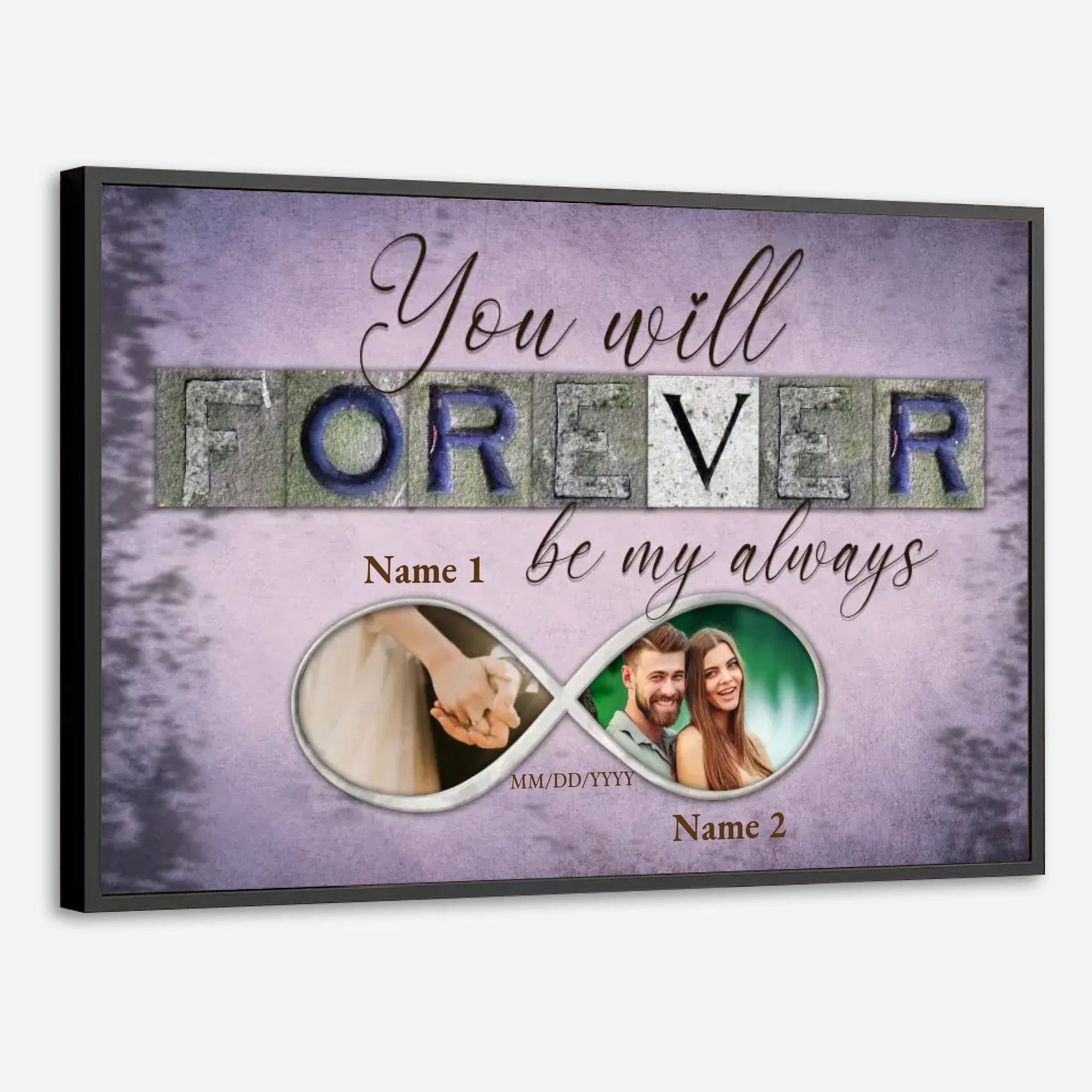 Forever & Always – A Custom Couple Photo Gift for Eternal Love - 89Prints