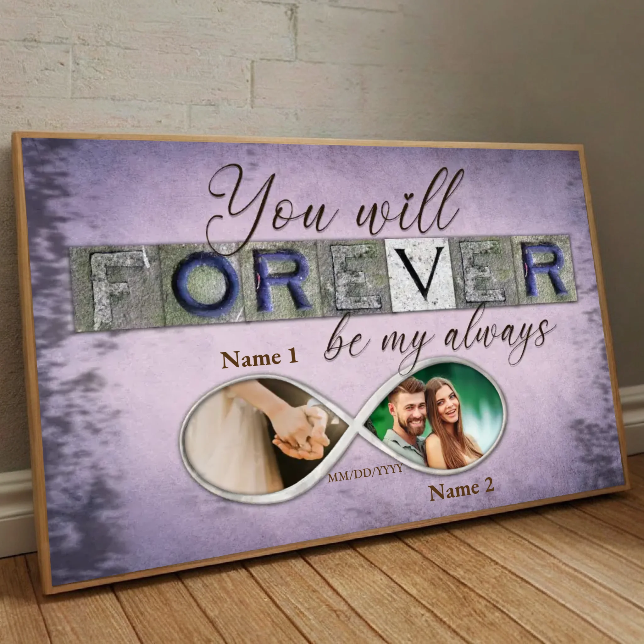 Forever & Always – A Custom Couple Photo Gift for Eternal Love - 89Prints