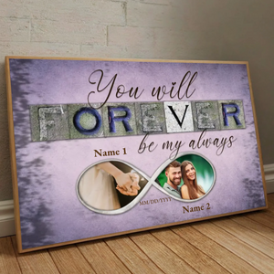 Forever & Always – A Custom Couple Photo Gift for Eternal Love - 89Prints