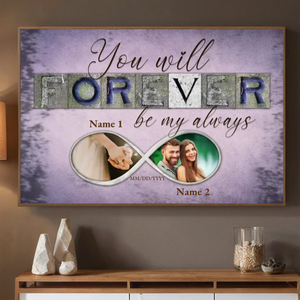 Forever & Always – A Custom Couple Photo Gift for Eternal Love - 89Prints