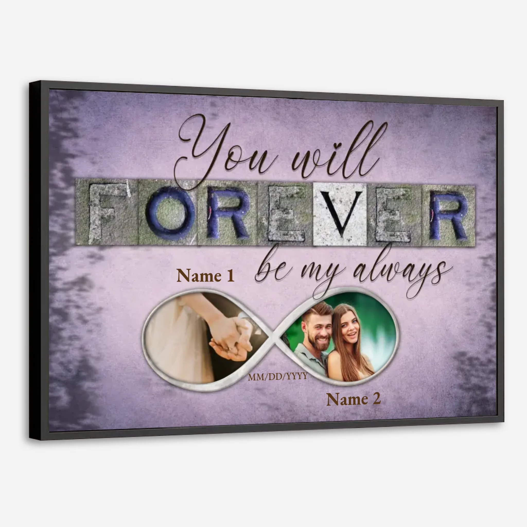Forever & Always – A Custom Couple Photo Gift for Eternal Love - 89Prints