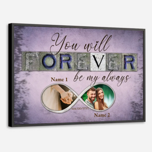 Forever & Always – A Custom Couple Photo Gift for Eternal Love - 89Prints