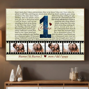 1 Year of Love – A 1 Year Anniversary Photo Gift Inspired by 