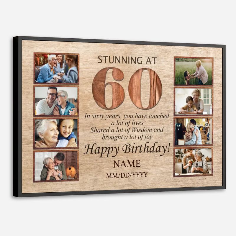 Stunning at 60 – A Personalized 60th Birthday Gift Full of Love & Memories - 89Prints