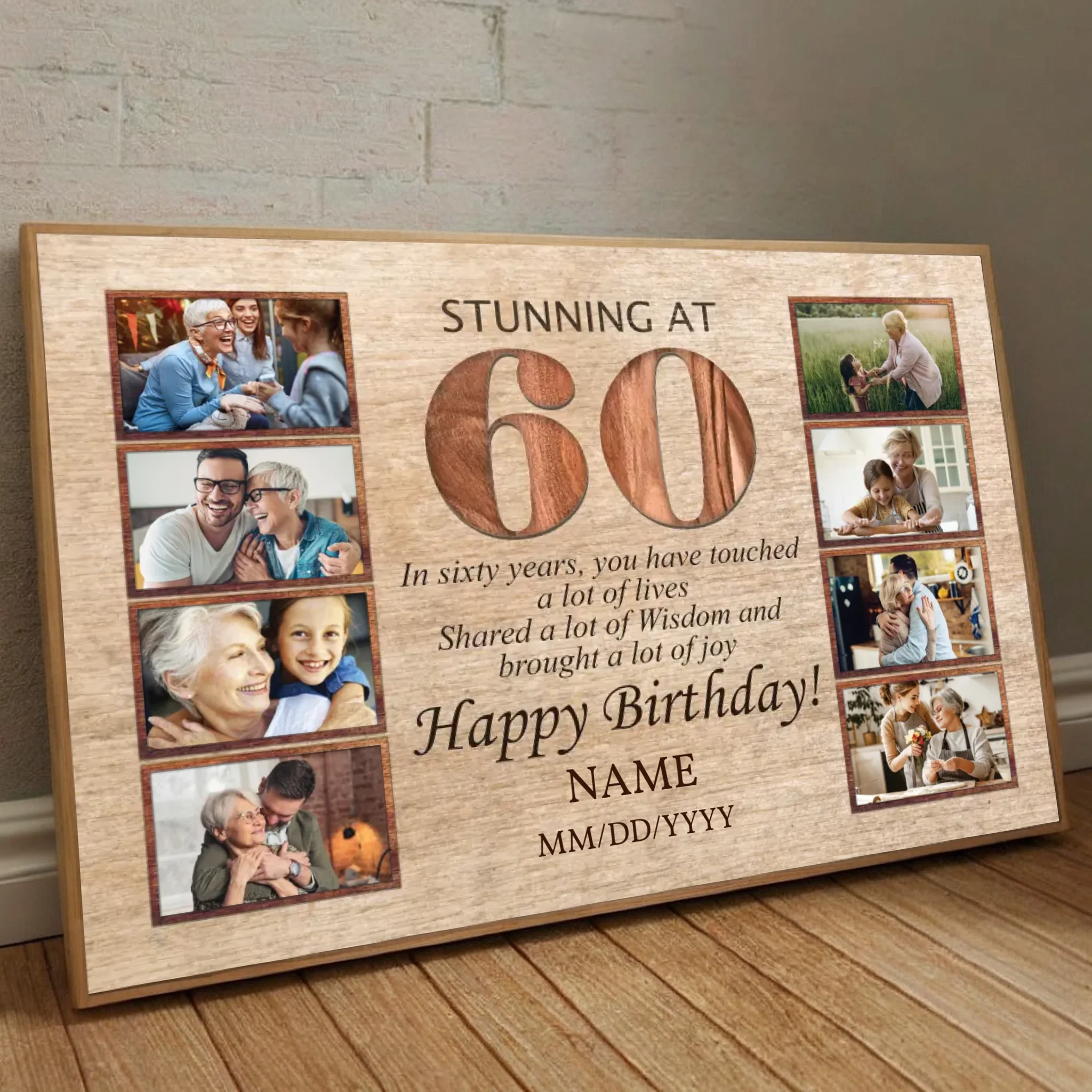 Stunning at 60 – A Personalized 60th Birthday Gift Full of Love & Memories - 89Prints