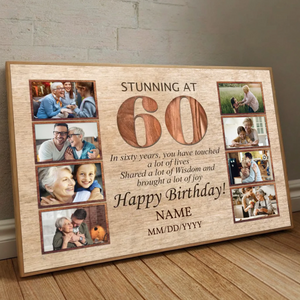 Stunning at 60 – A Personalized 60th Birthday Gift Full of Love & Memories - 89Prints