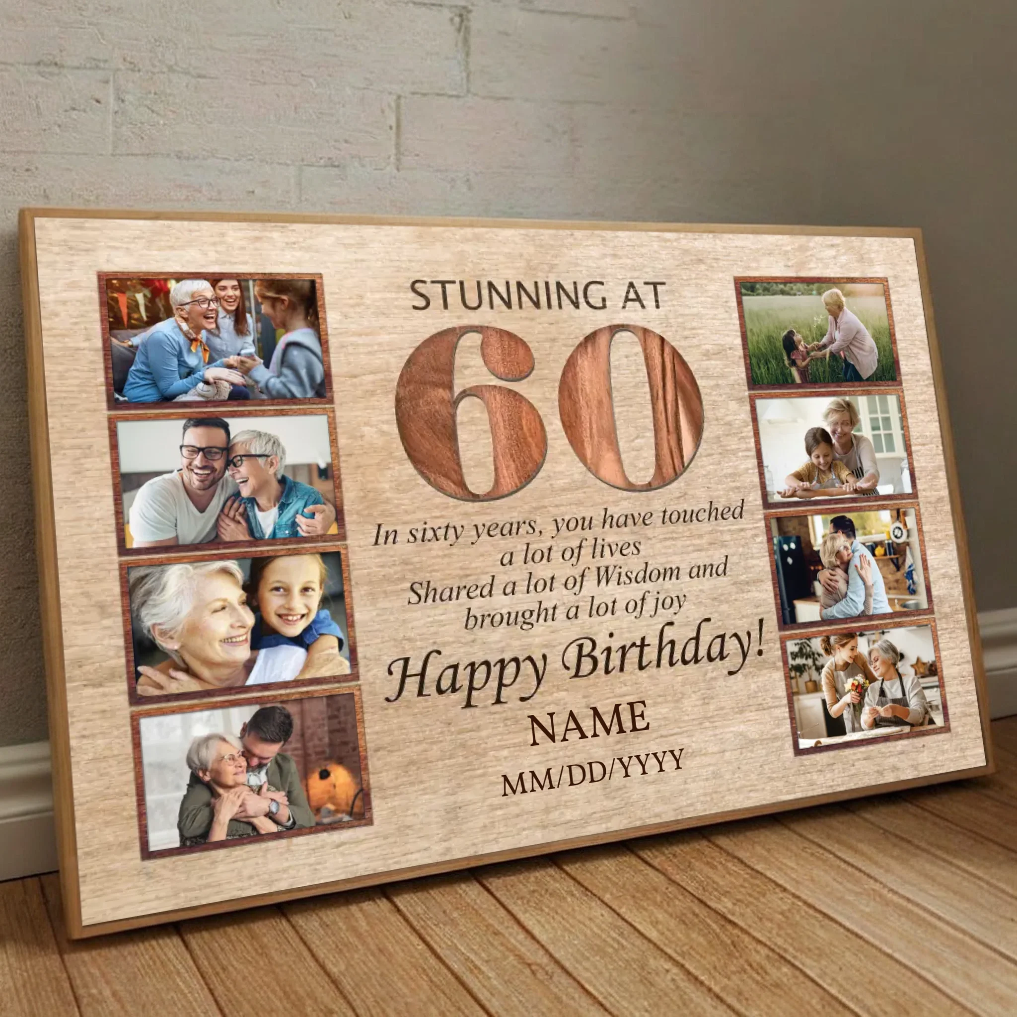 Stunning at 60 – A Personalized 60th Birthday Gift Full of Love & Memories - 89Prints