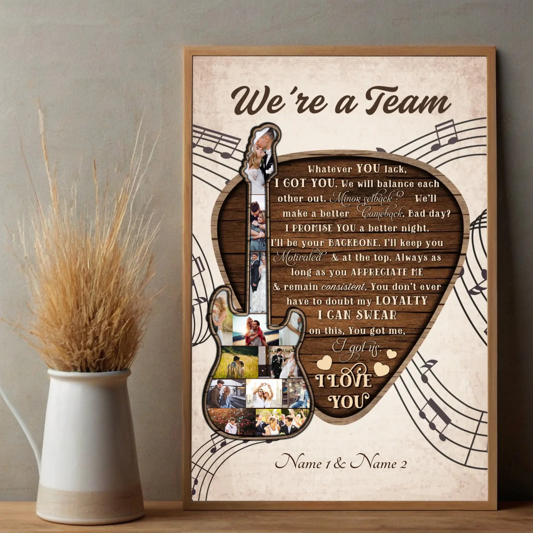 Unstoppable Together – A Custom Couple Poster Celebrating Your Bond - 89Prints