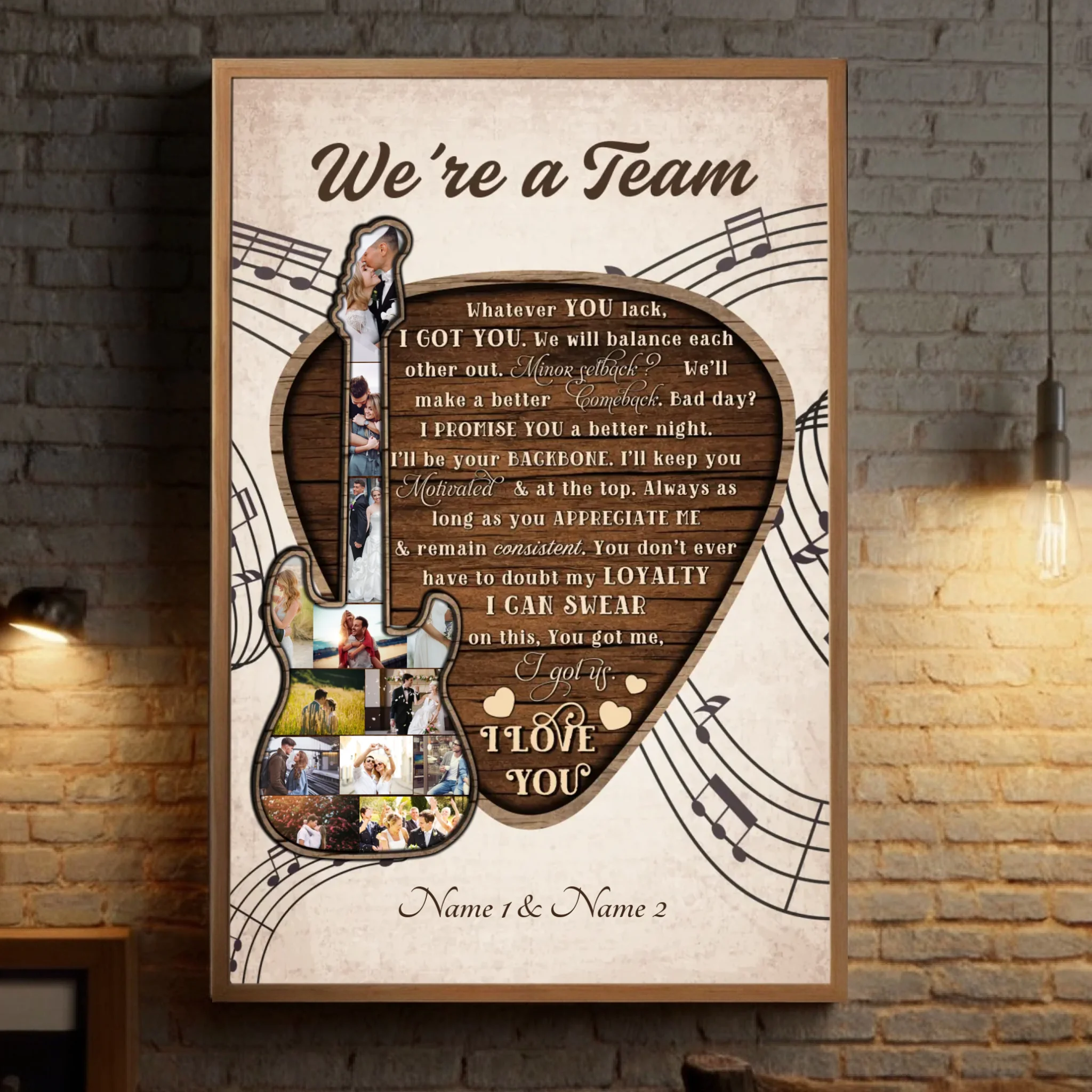 Unstoppable Together – A Custom Couple Poster Celebrating Your Bond - 89Prints