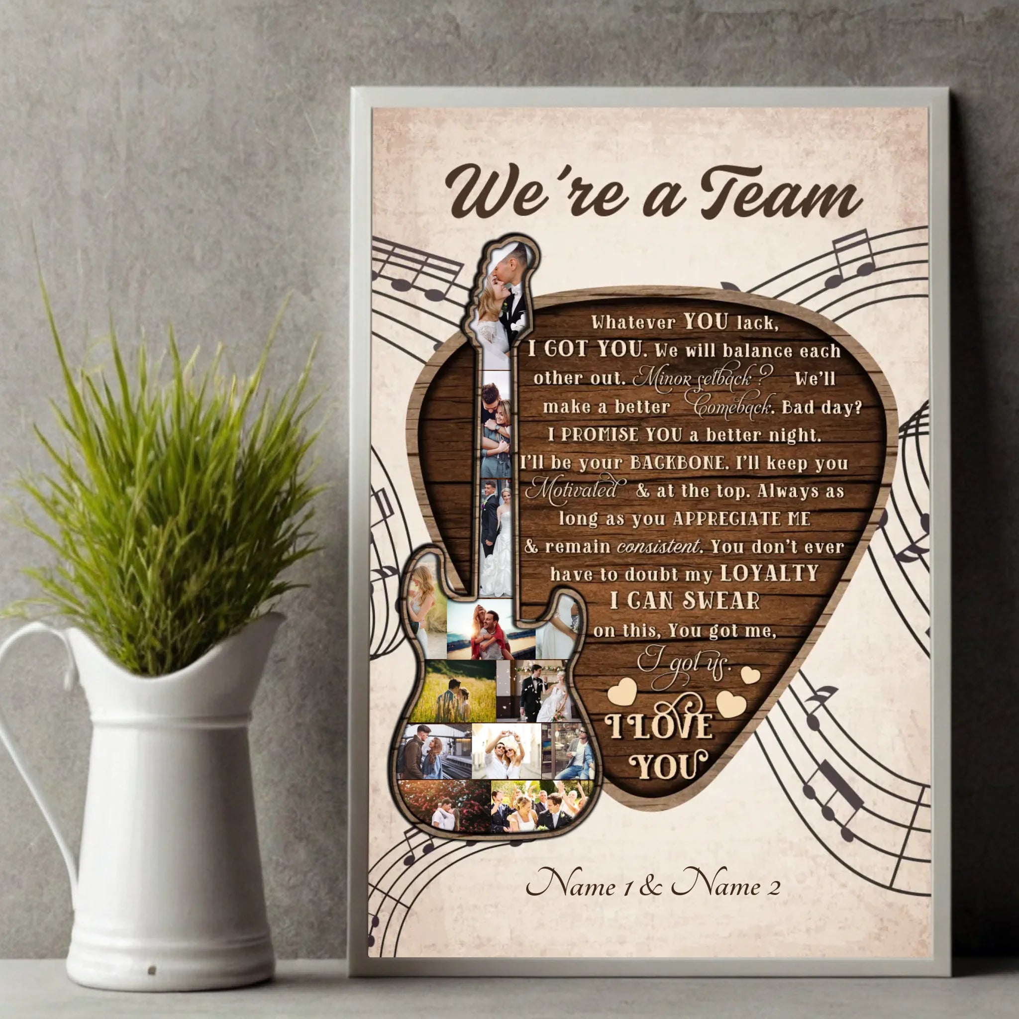 Unstoppable Together – A Custom Couple Poster Celebrating Your Bond - 89Prints