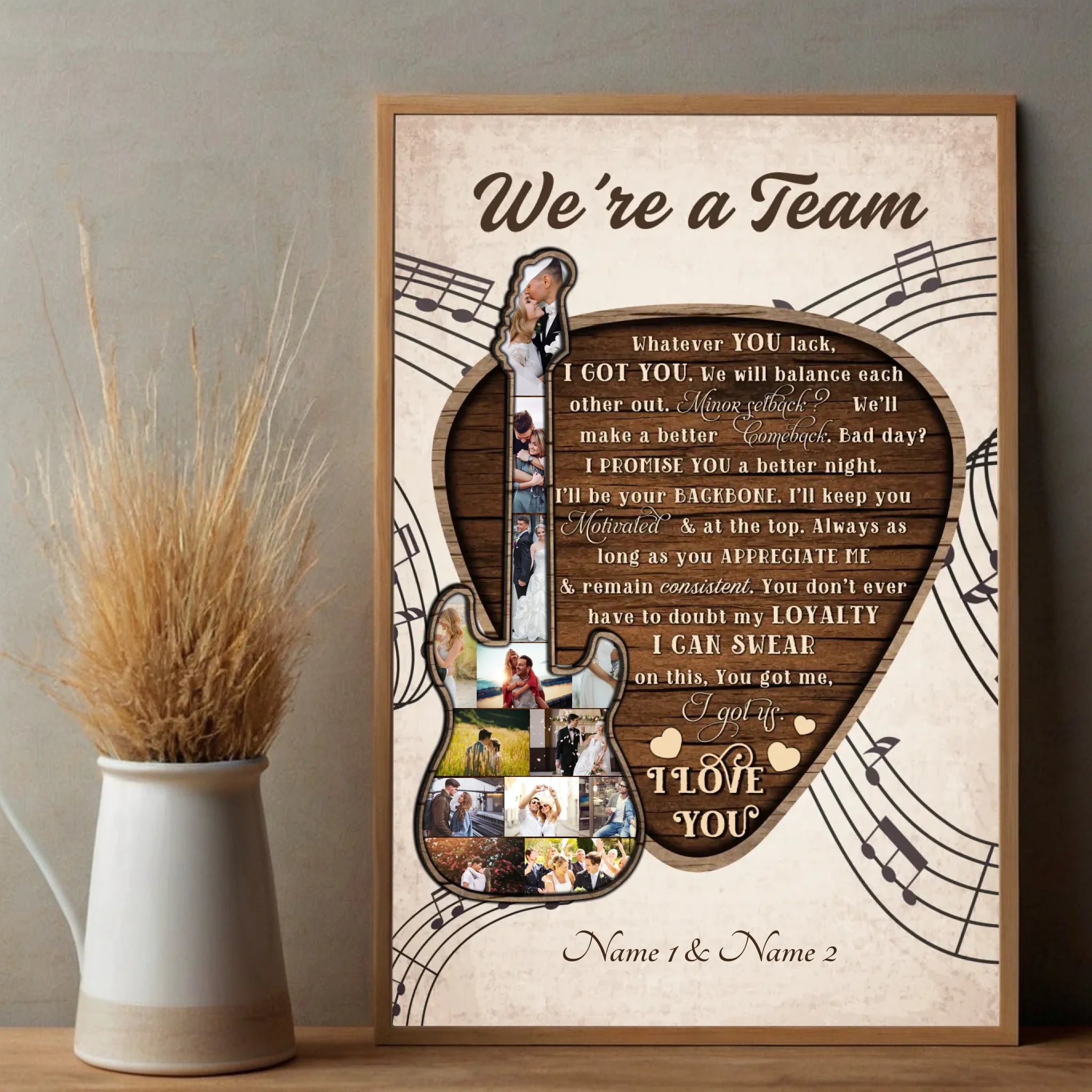 Unstoppable Together – A Custom Couple Poster Celebrating Your Bond - 89Prints