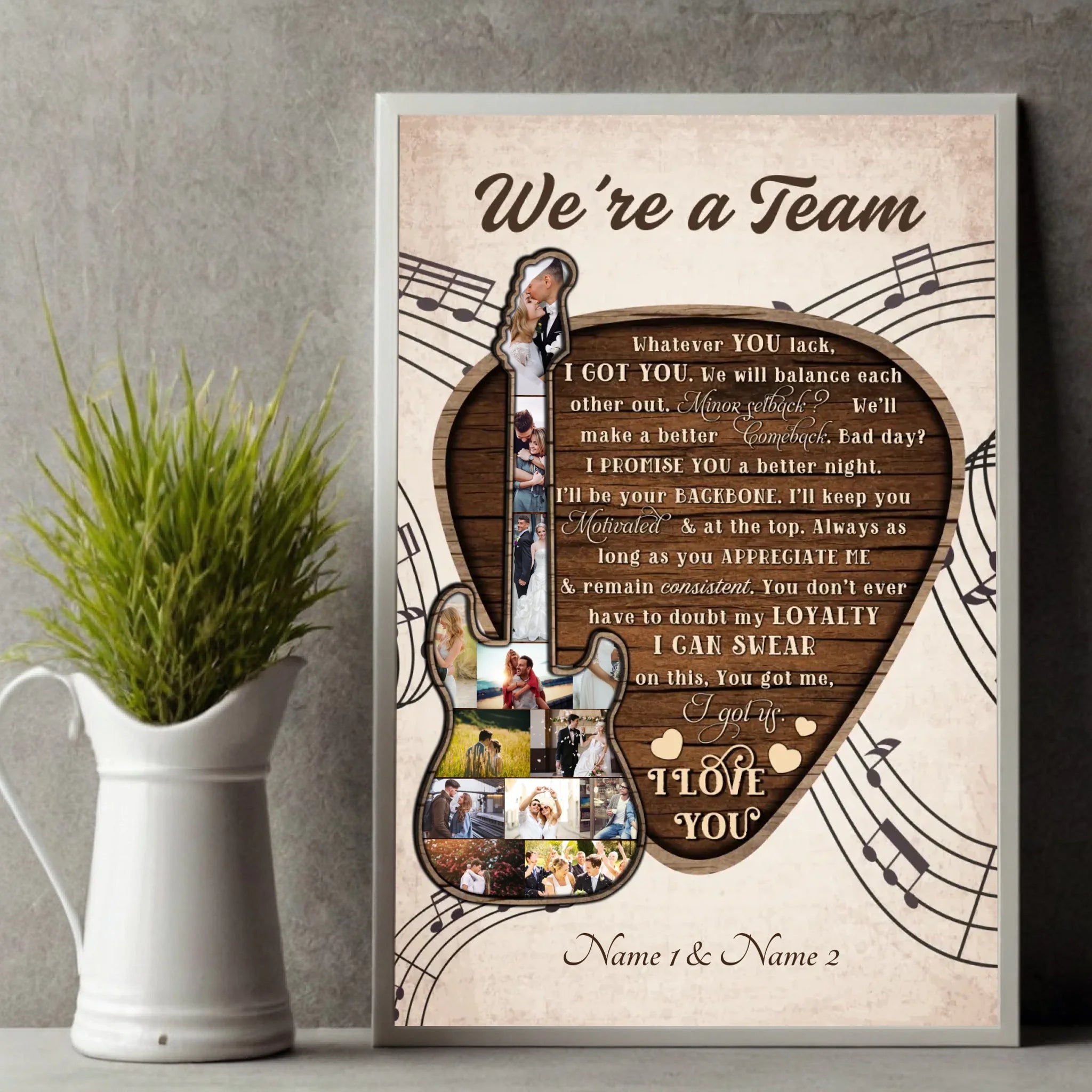 Unstoppable Together – A Custom Couple Poster Celebrating Your Bond - 89Prints