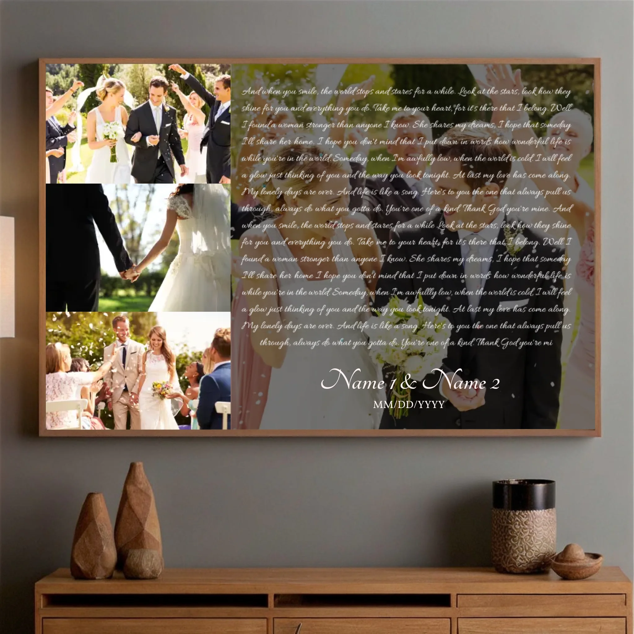 You're One of a Kind – Personalized Romantic Poster with Your Message - 89Prints