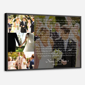 You're One of a Kind – Personalized Romantic Poster with Your Message - 89Prints