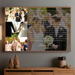You're One of a Kind – Personalized Romantic Poster with Your Message - 89Prints