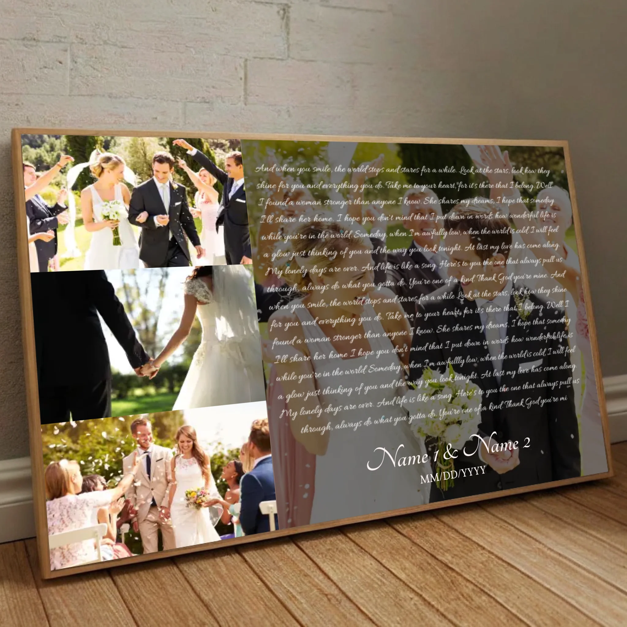 You're One of a Kind – Personalized Romantic Poster with Your Message - 89Prints