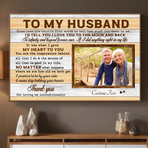 To My Husband – A Personalized Love Poster with Your Words and Memories - 89Prints