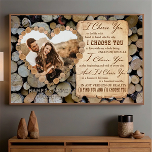 I Choose You – Custom Romantic Poster for Your Love Story - 89Prints