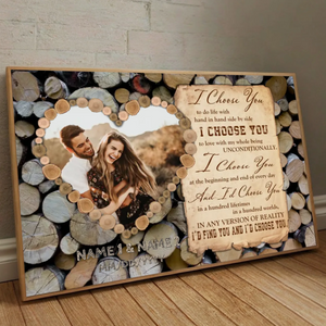 I Choose You – Custom Romantic Poster for Your Love Story - 89Prints