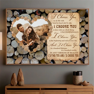 I Choose You – Custom Romantic Poster for Your Love Story - 89Prints