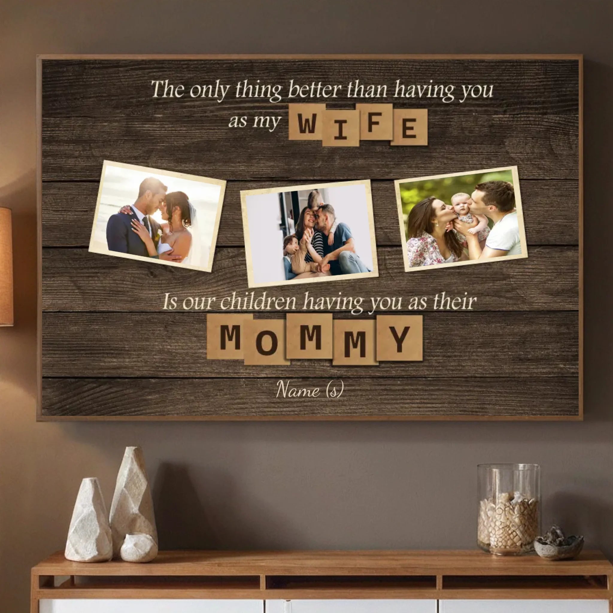 Better Than a Wife, You’re the Best Mommy – Personalized Gift from Husband and Kids - 89Prints