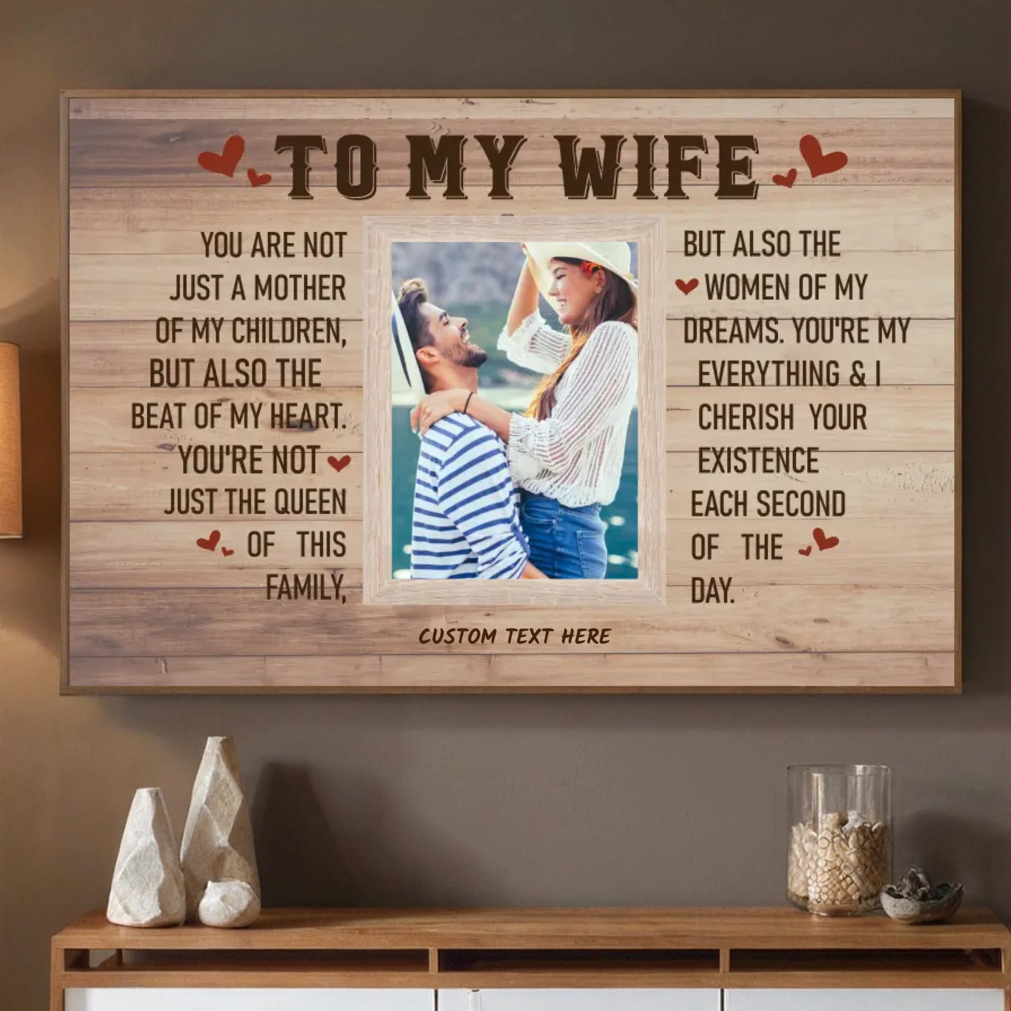 To My Beloved Wife – A Custom Poster Filled with Love and Meaning - 89Prints