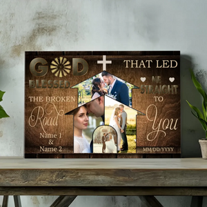 Personalized Canvas Art: Blessed – The Broken Road to You | 89Prints