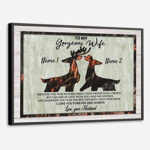 Meeting You Was Fate – A Customizable Couple Poster - 89Prints