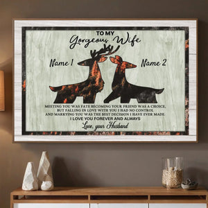 Meeting You Was Fate – A Customizable Couple Poster - 89Prints