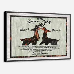 Meeting You Was Fate – A Customizable Couple Poster - 89Prints