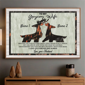 Meeting You Was Fate – A Customizable Couple Poster - 89Prints