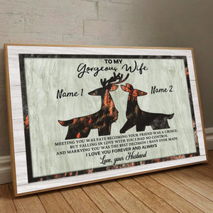 Meeting You Was Fate – A Customizable Couple Poster - 89Prints