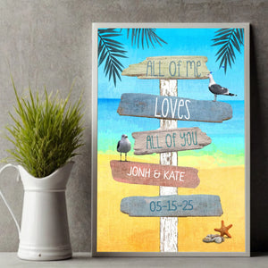 All of Me Loves All of You – A Personalized Romantic Poster for Your Love - 89Prints