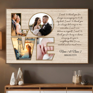 Heartfelt Thank You – A Personalized Poster for Your Loving Partner - 89Prints