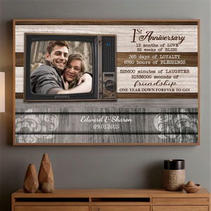 Custom Anniversary – Celebrate One Year of Love with Personalized Art - 89Prints