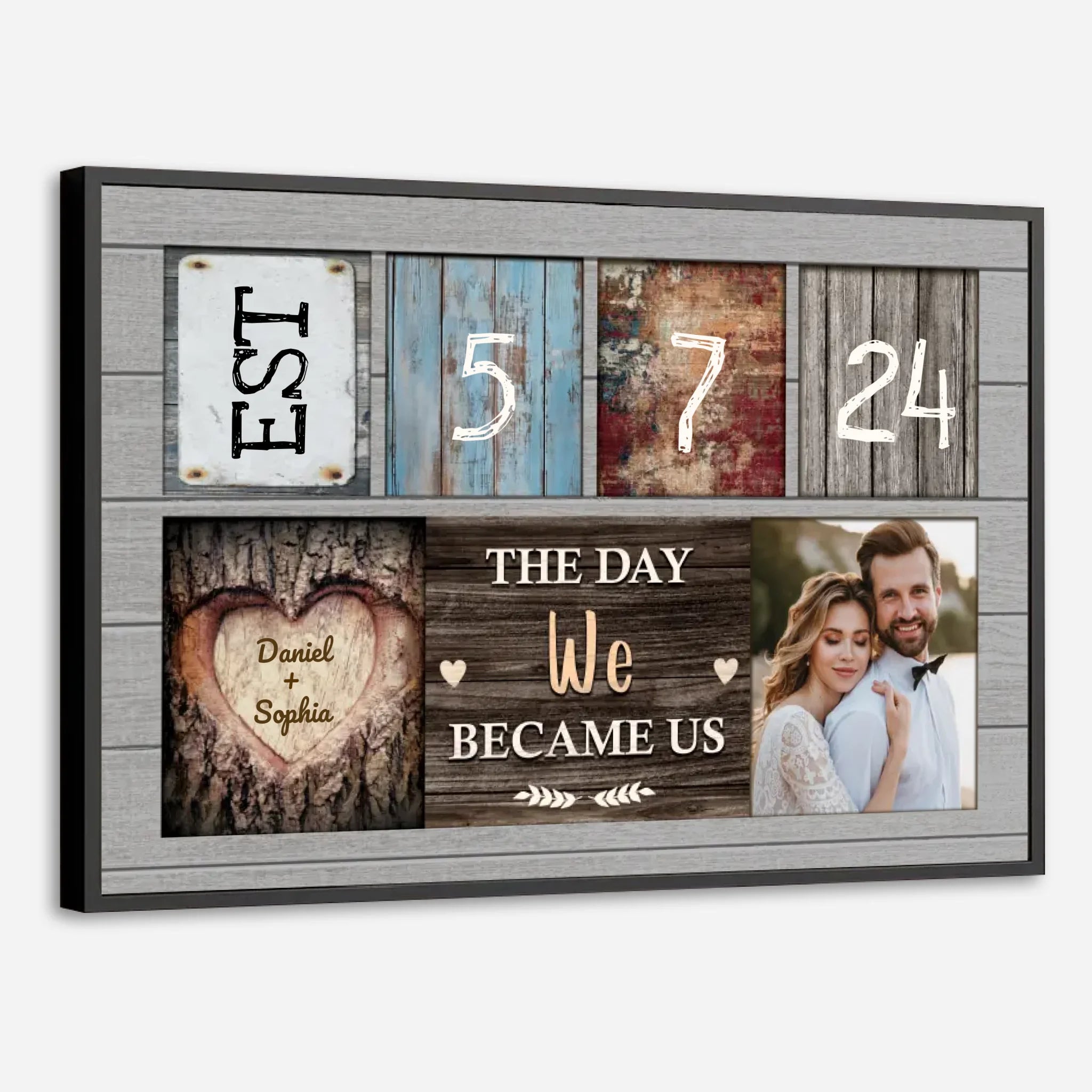 Personalized Wedding Date & Photo Poster – A Timeless Gift for Couples - 89Prints