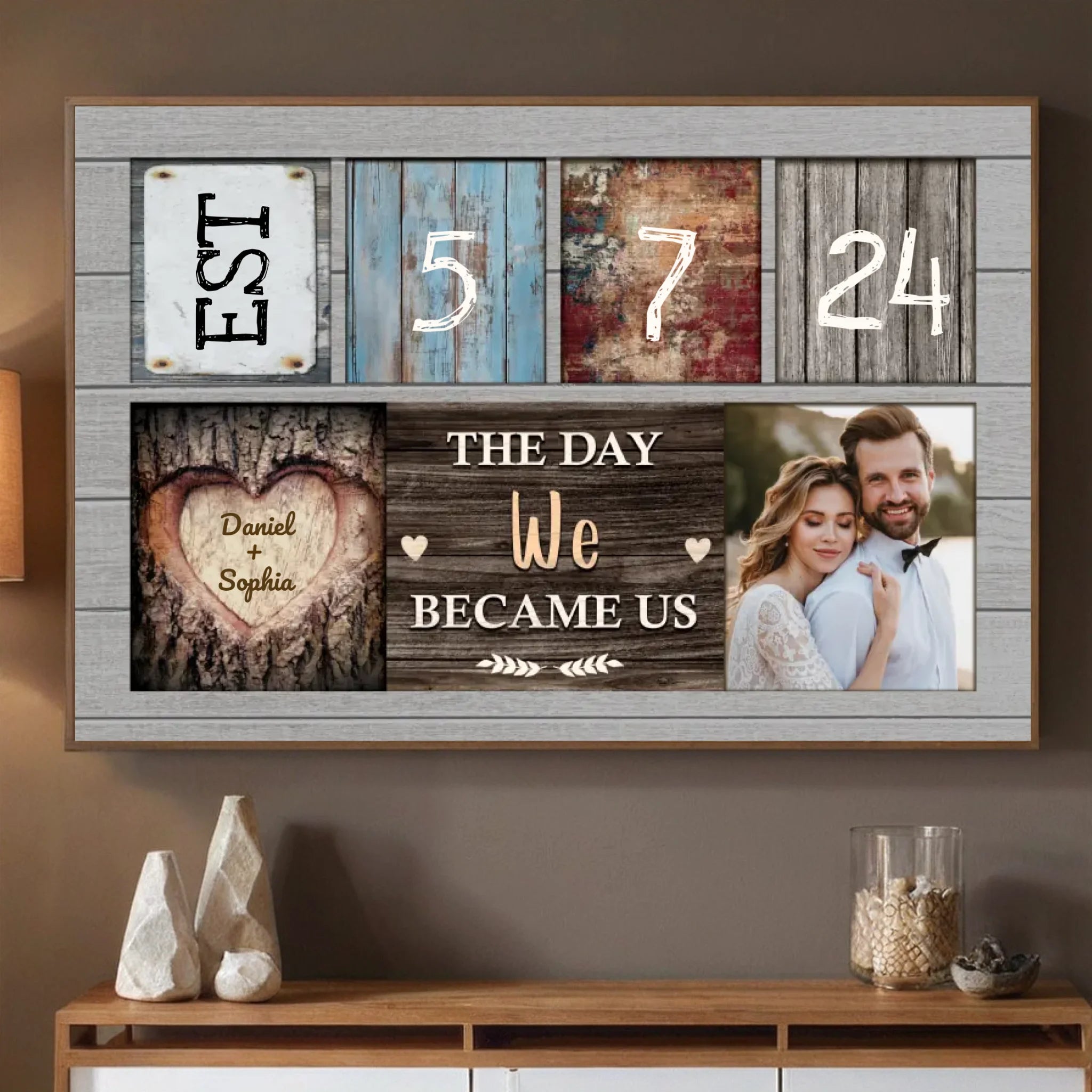 Personalized Wedding Date & Photo Poster – A Timeless Gift for Couples - 89Prints