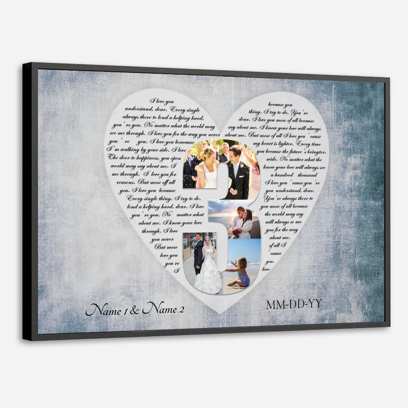 Love That Lasts Forever – A Personalized Love Poster for Couples - 89Prints